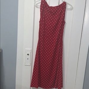Red Dress With White Polka Dots